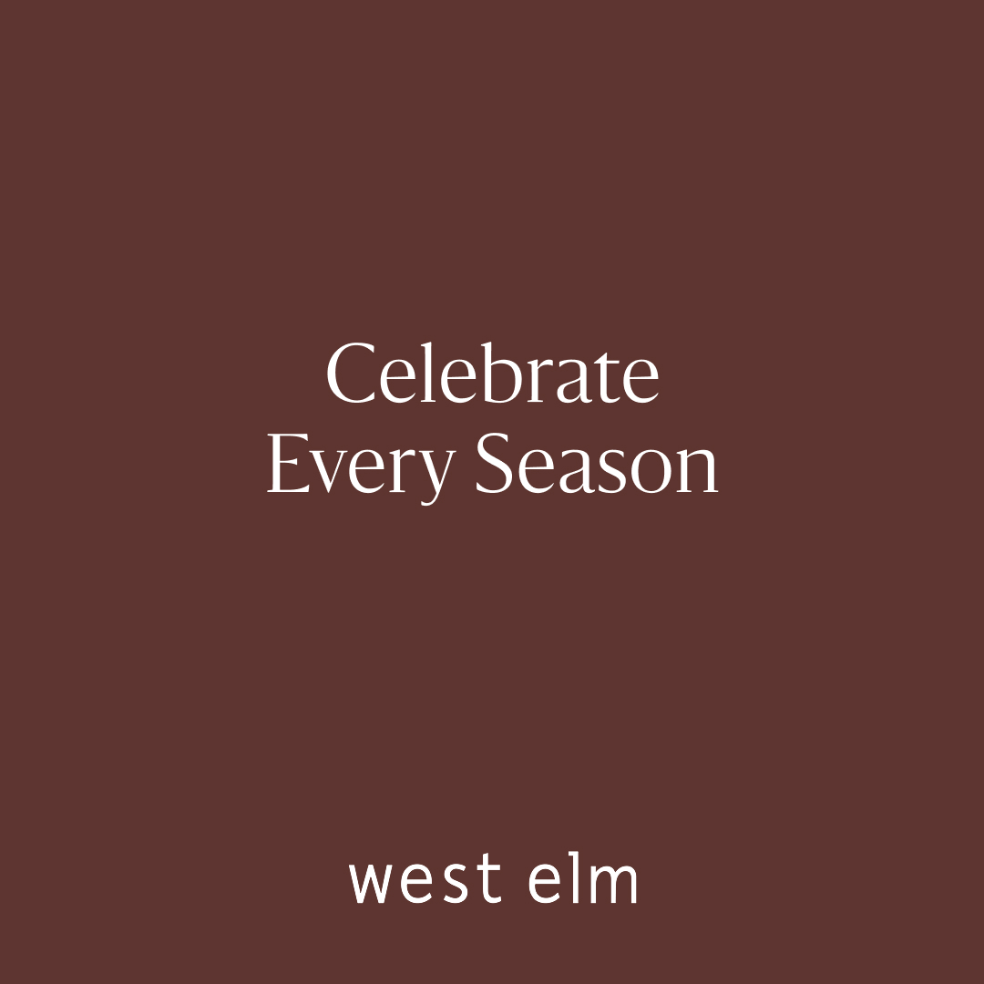 West Elm Facebook ad: For All Holidays
