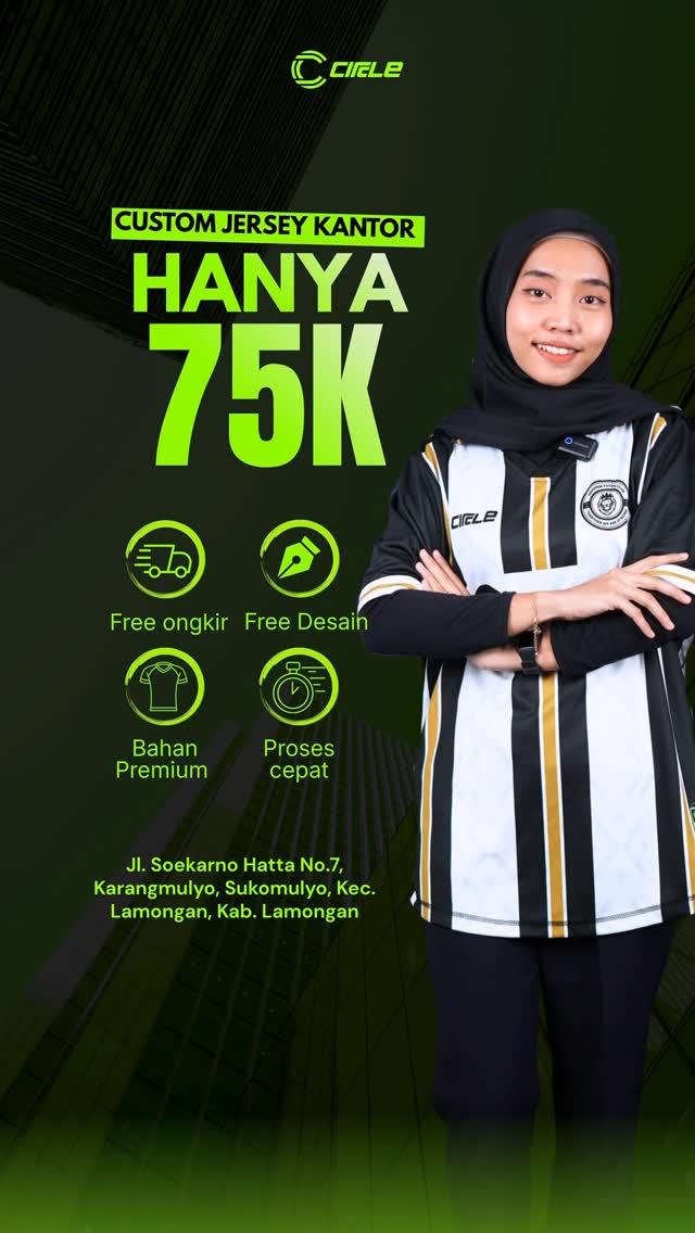 Apparel Circle Indonesia Facebook ad: BIKIN JERSEY KANTOR GAK HARUS MAHAL!