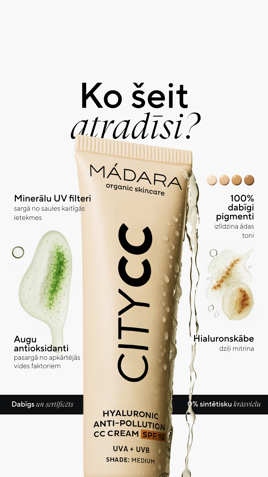 Mádara Organic Skincare Facebook ad