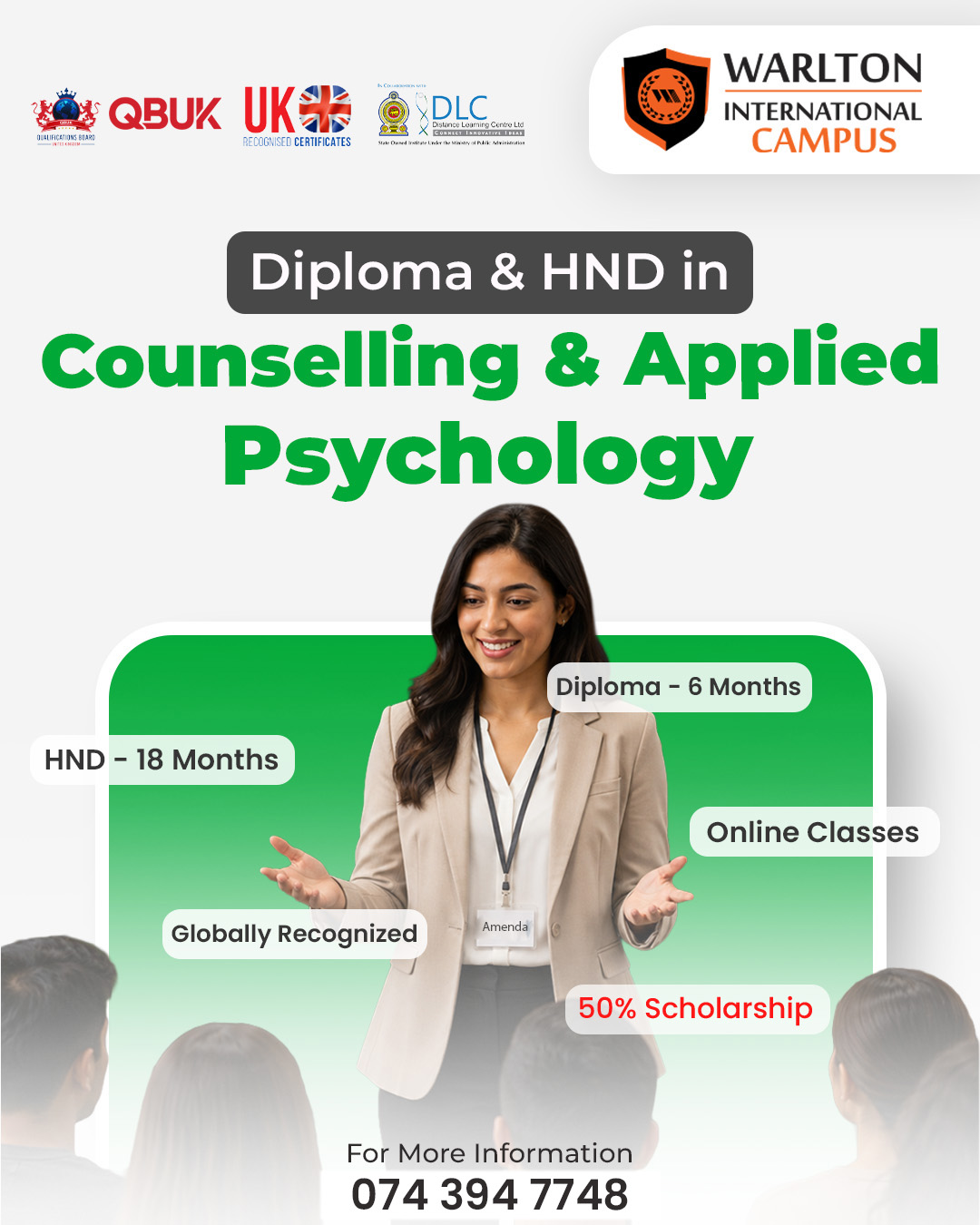 Warlton International Campus Facebook ad