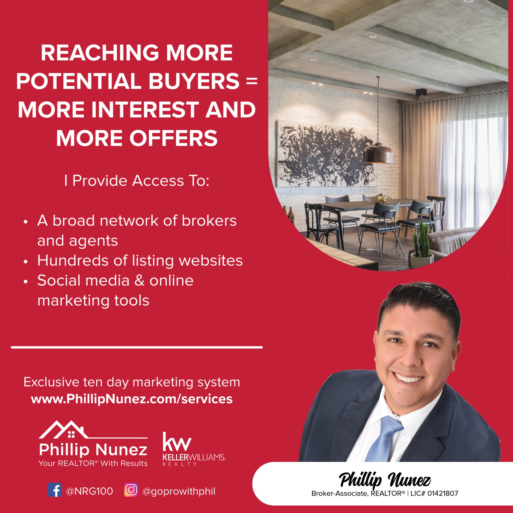Nunez Realty Group Facebook ad: Message or Call (562) 338-2883