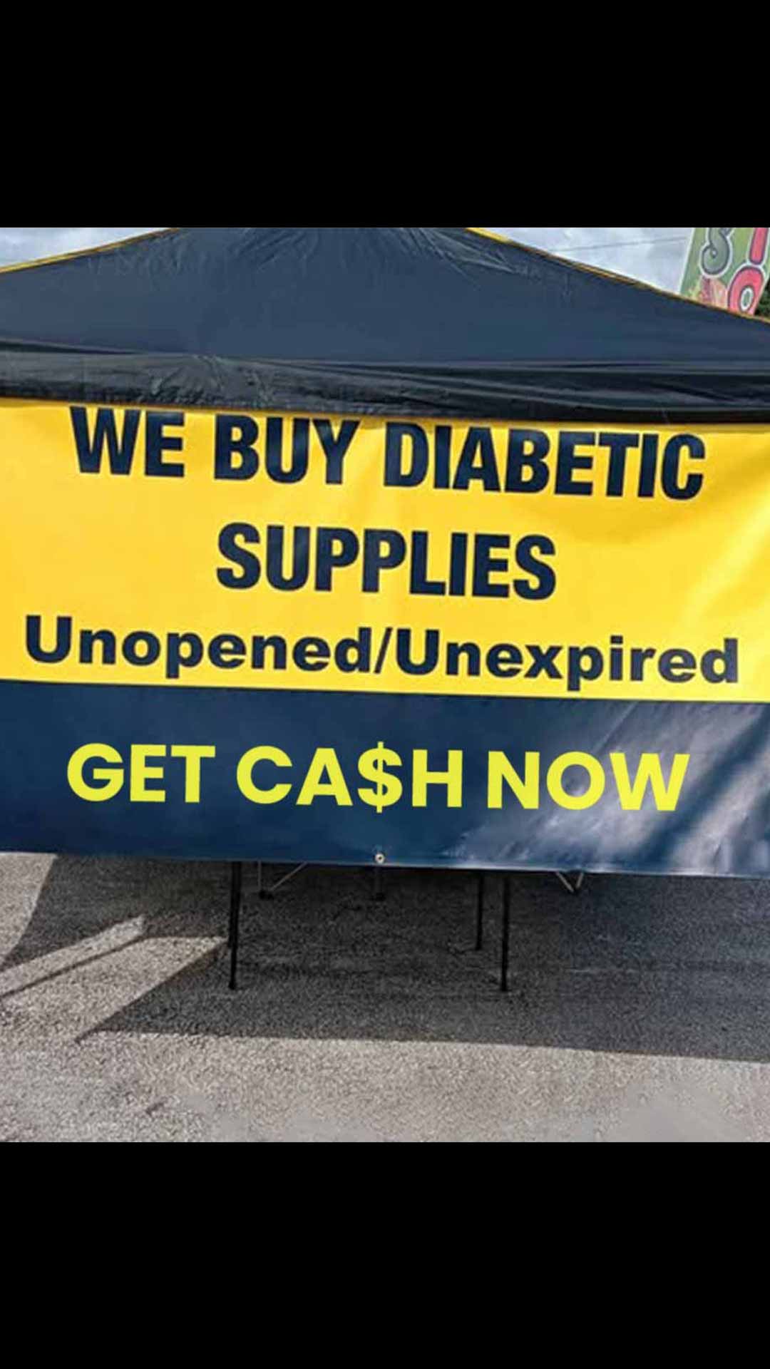 Upstate NY Diabetic Supplies Buyer Facebook ad