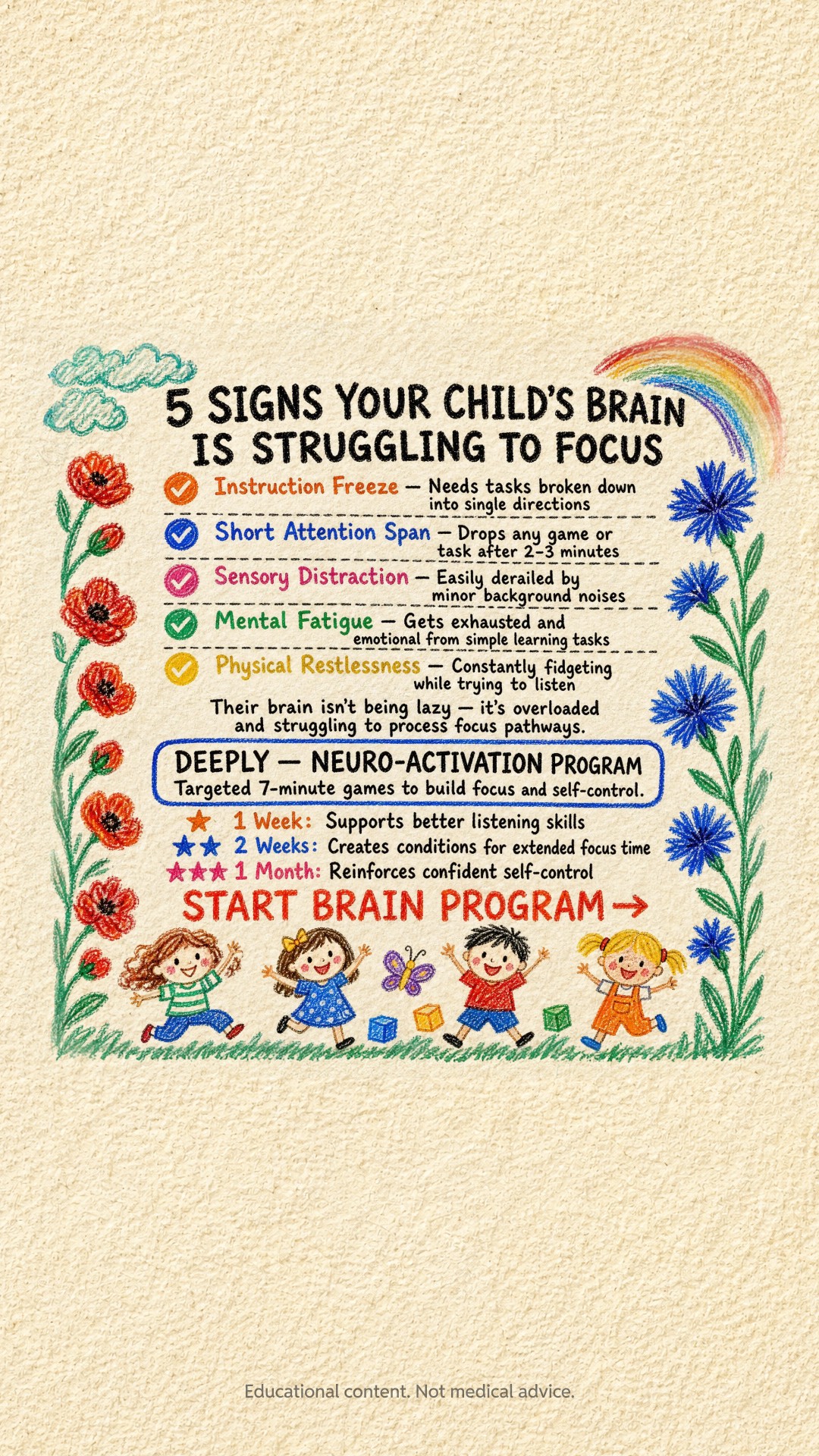 Gentle Toddler Parenting Facebook ad: Is your child developing on track?