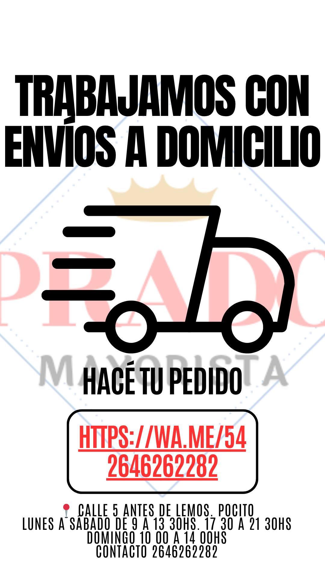 Prado Mayorista Facebook ad: HACÉ TU PEDIDO.