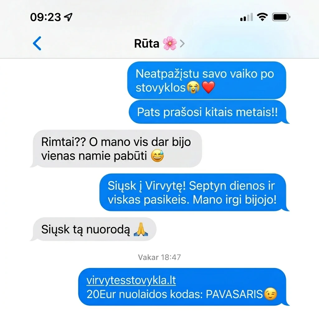 Virvytes Stovykla Facebook ad: Virvytės stovykla vaikams (7-17 m.)