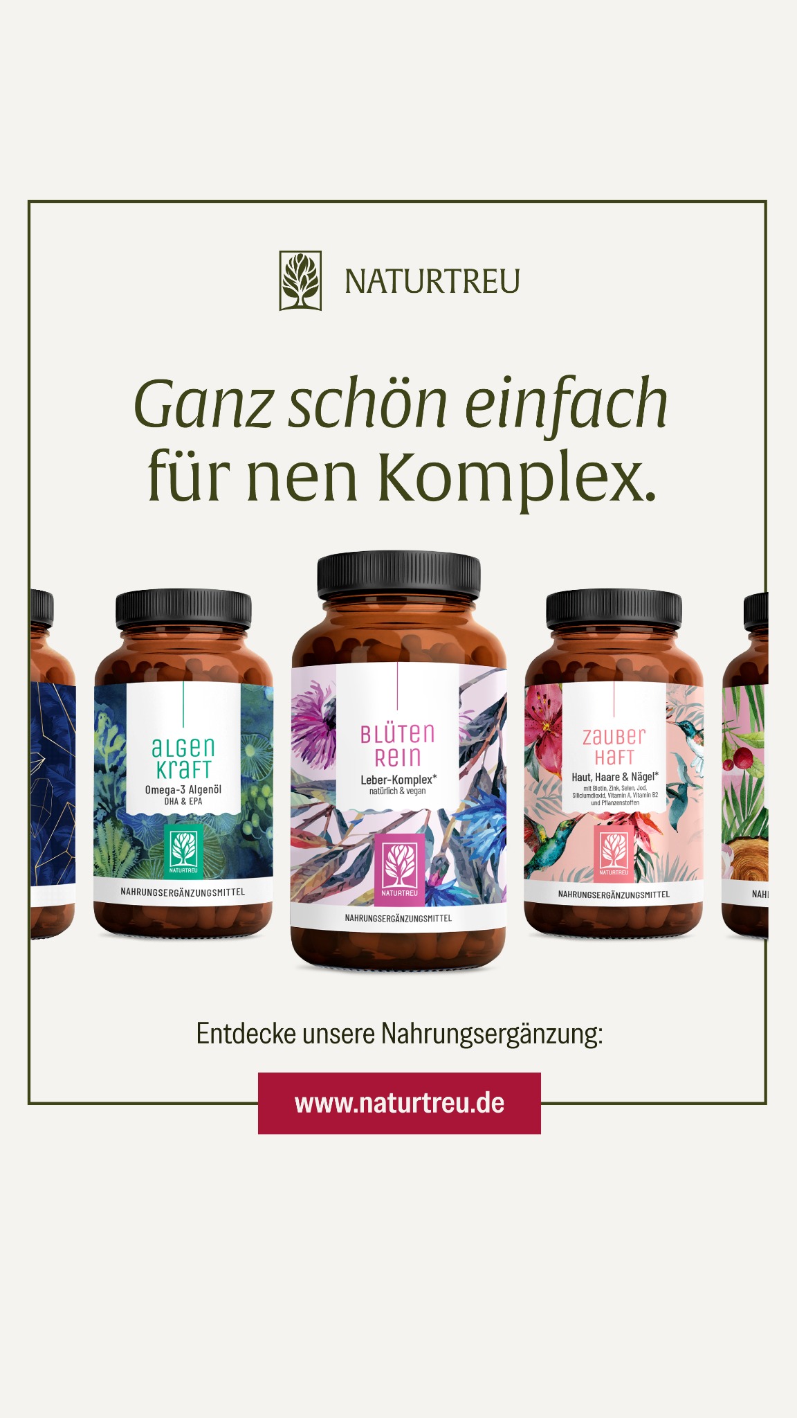 Naturtreu - Hochdosierte Vitamine und Mineralien Facebook ad