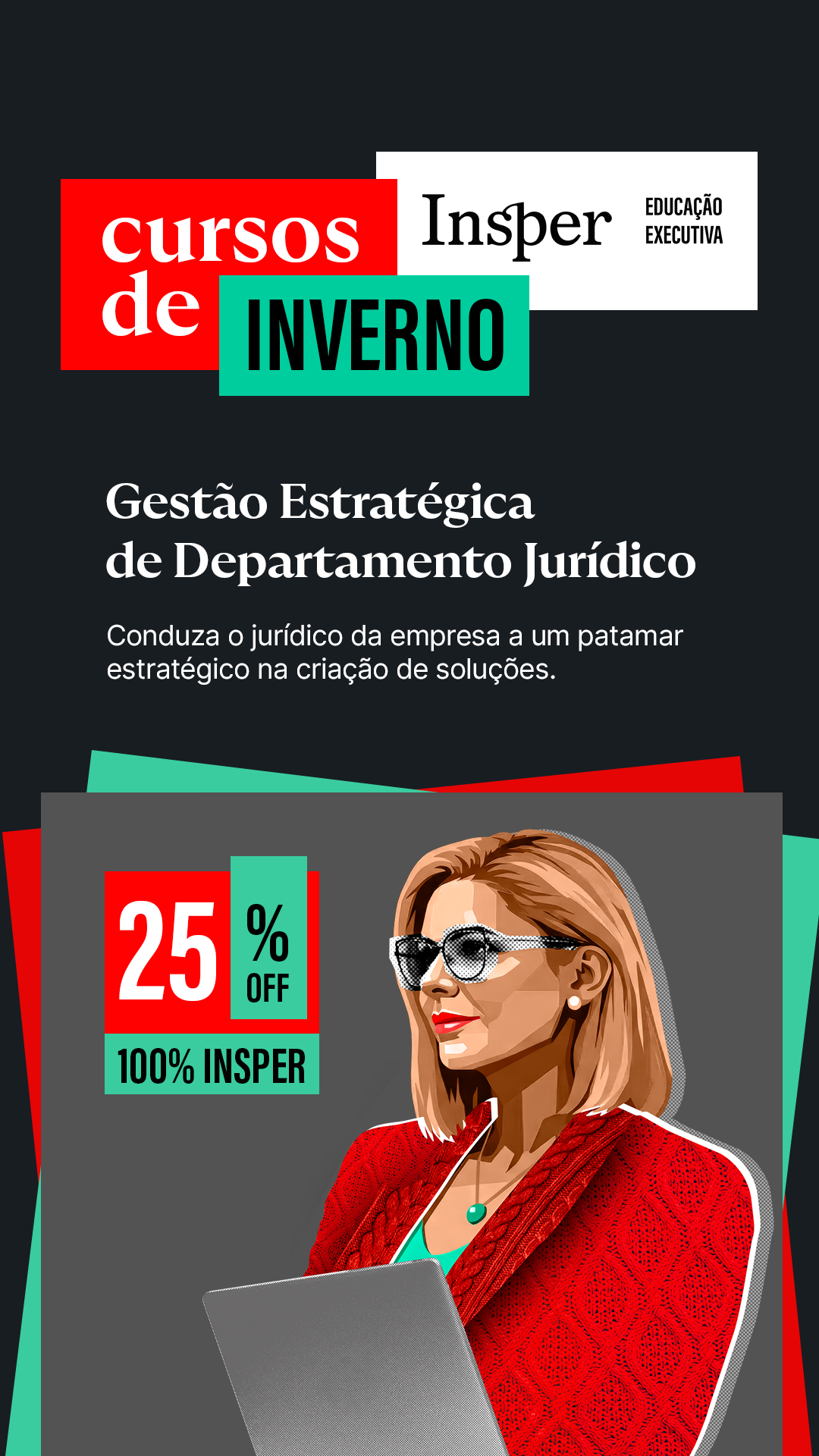 Insper Educação Executiva Facebook ad from May 13, 2026