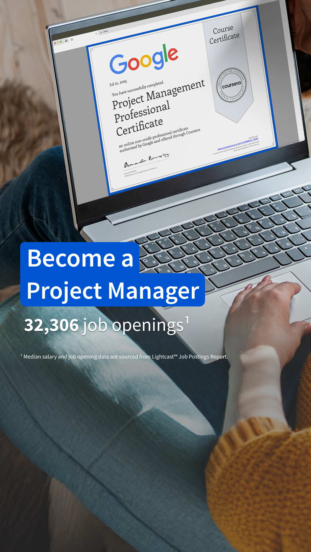 Coursera Facebook ad