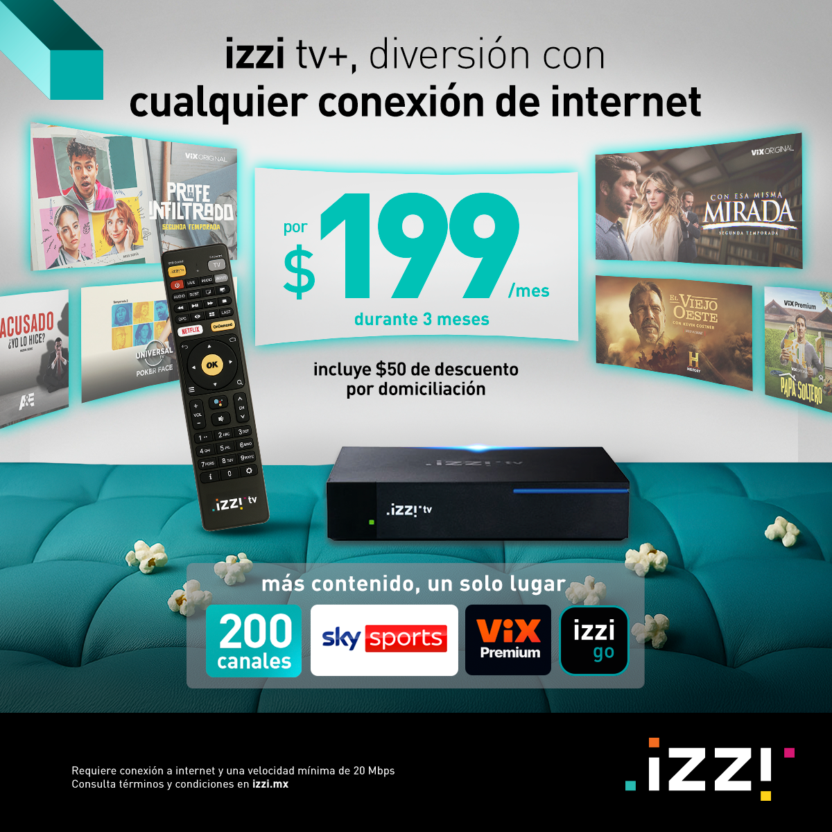izzi telecom Facebook ad