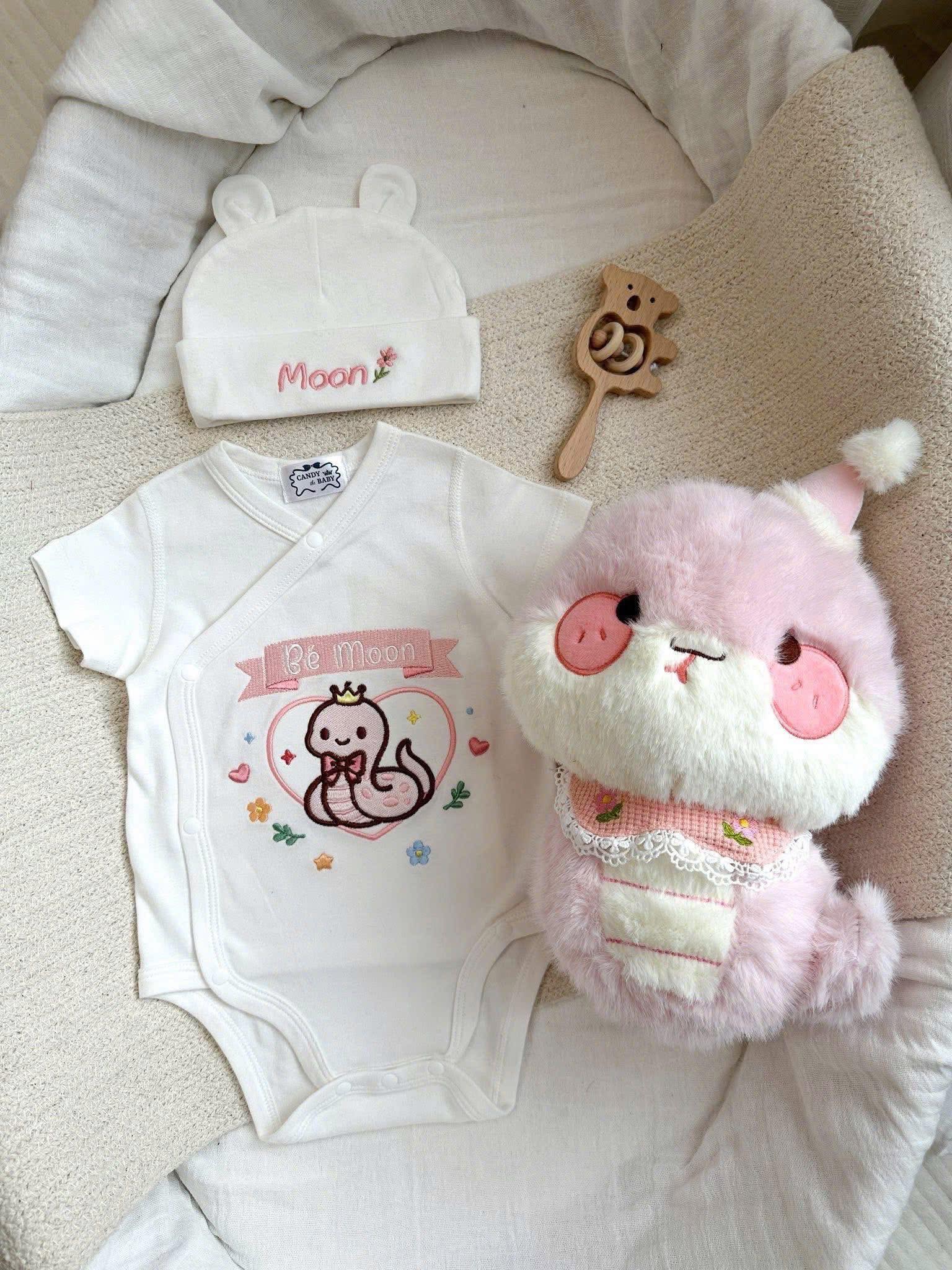 Baby, Hôm nay con mặc gì? Facebook ad: Set quà body sơ sinh thêu tên làm…