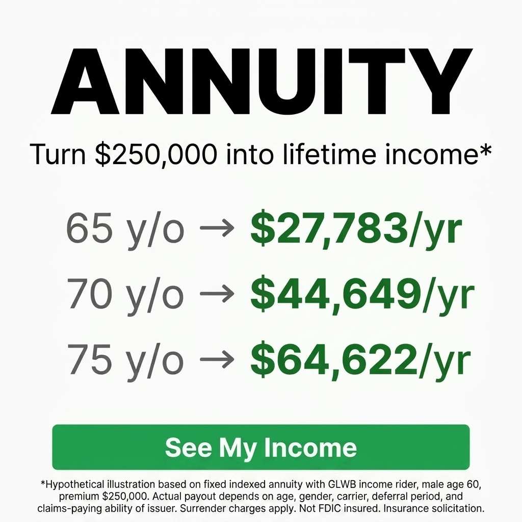 American Retirement Advisors Facebook ad: Set Up Income That Lasts In Retirement