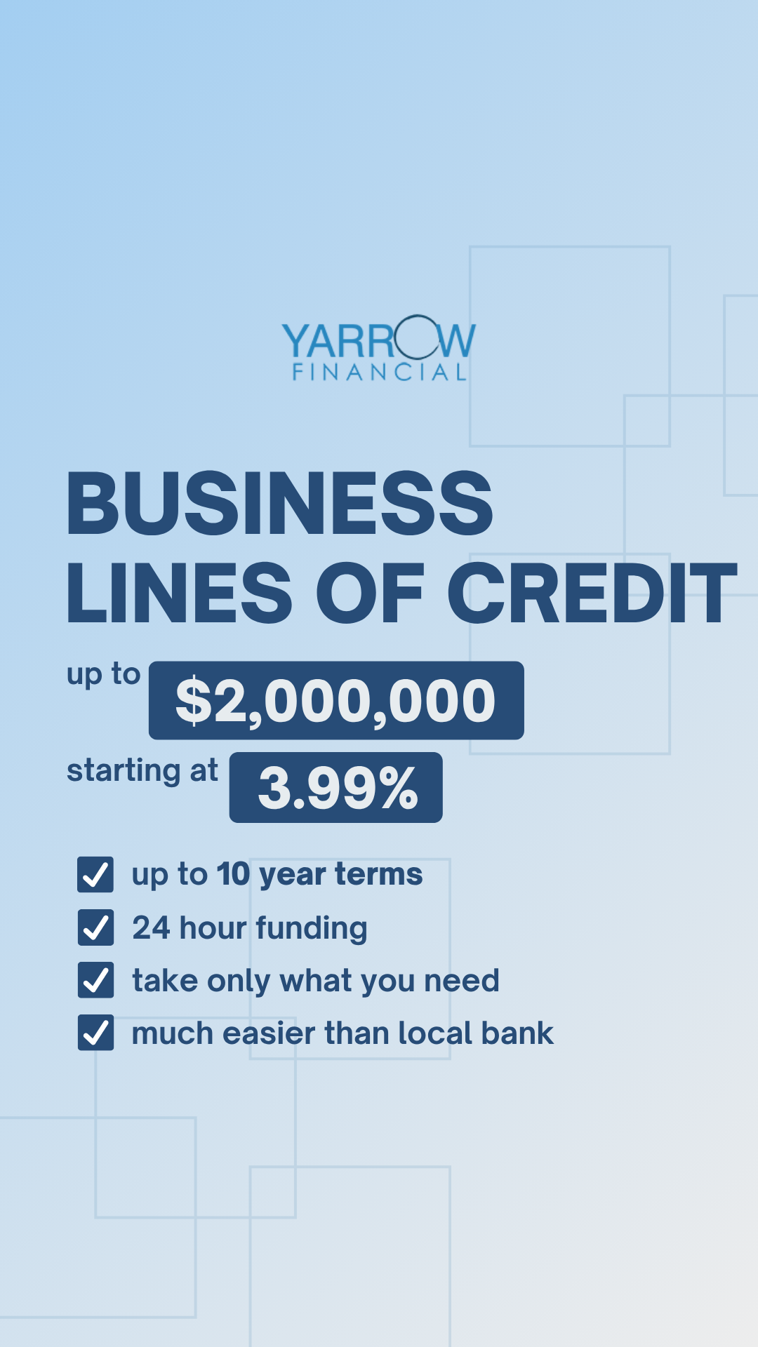Yarrow Financial Facebook ad