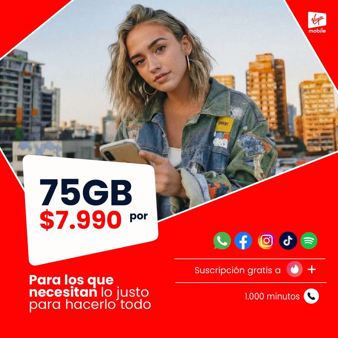 Virgin Mobile Chile Facebook ad