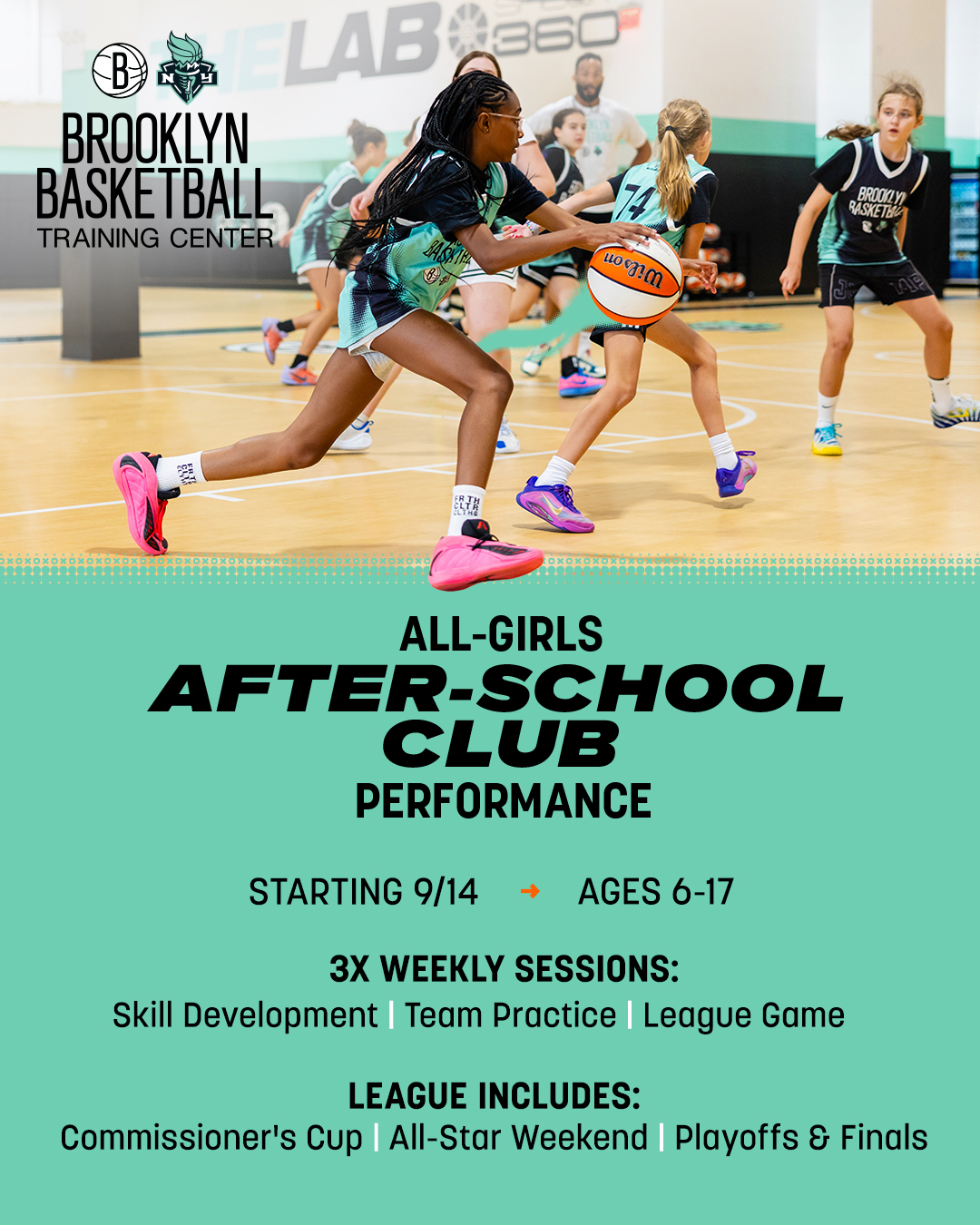 Brooklyn Basketball Facebook ad: Brooklyn Basketball After-School Club