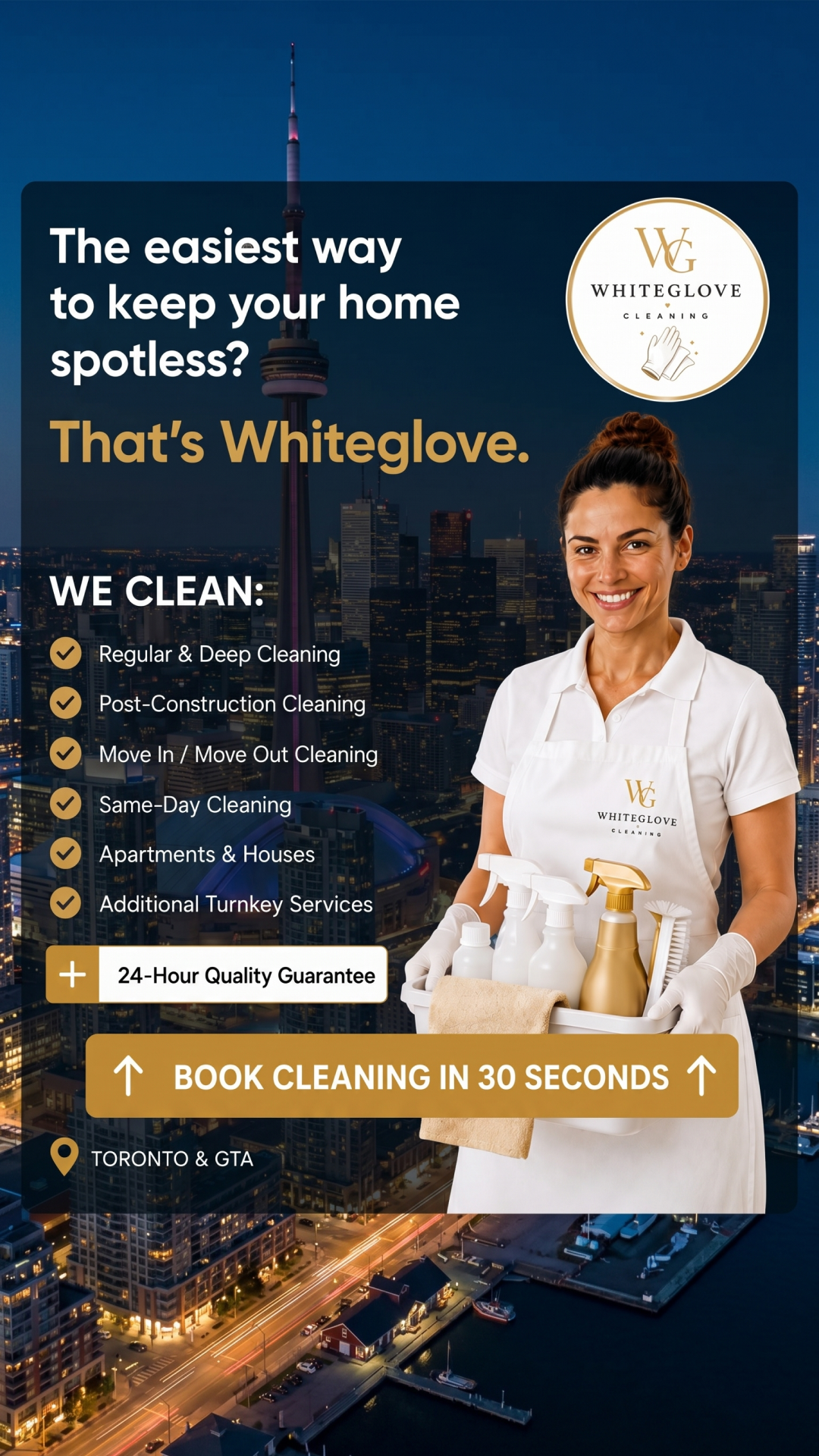 Whiteglove Cleaning Facebook ad