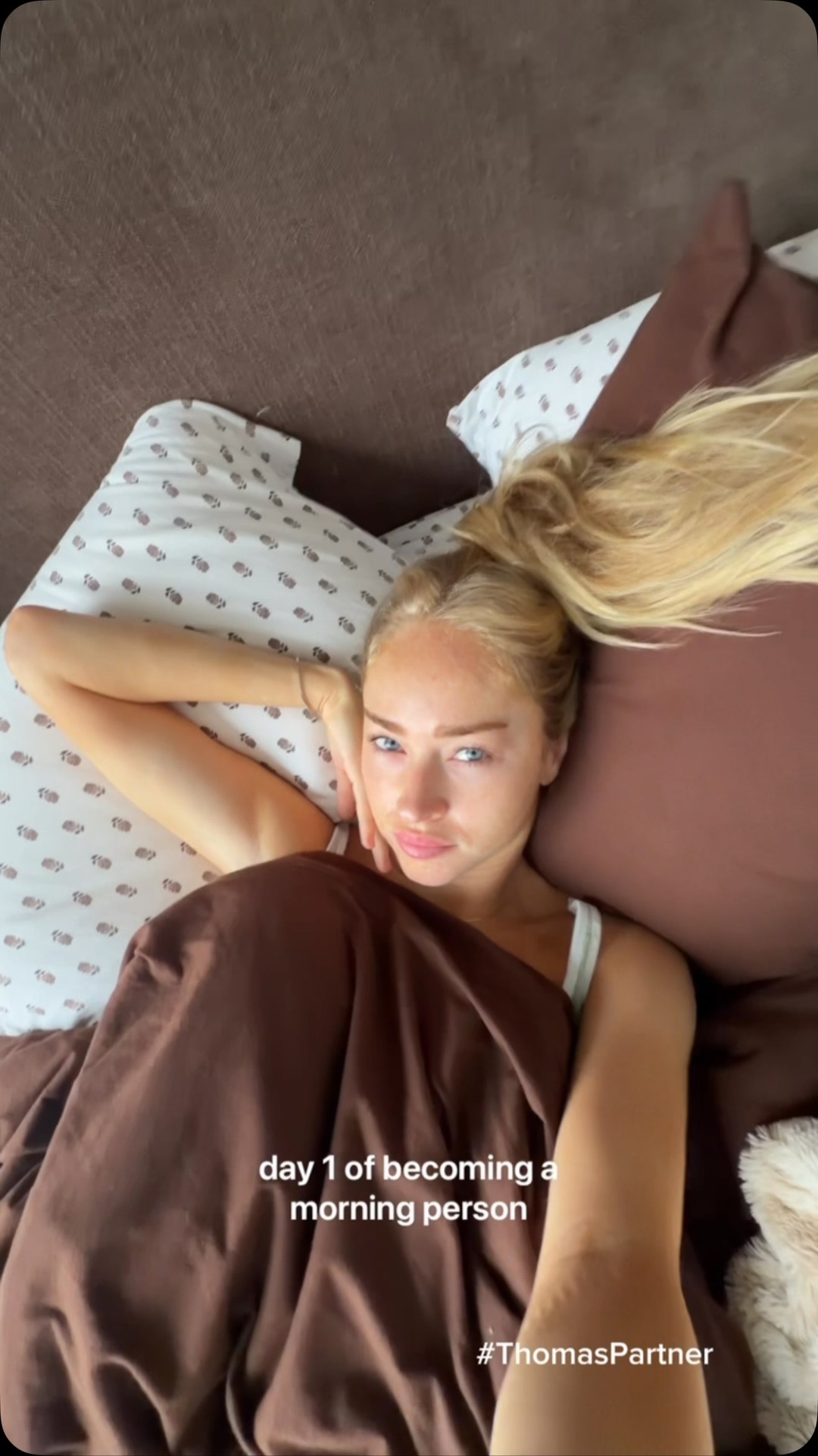 Thomas’ Breakfast Facebook ad: trying to become a morning person with one…
