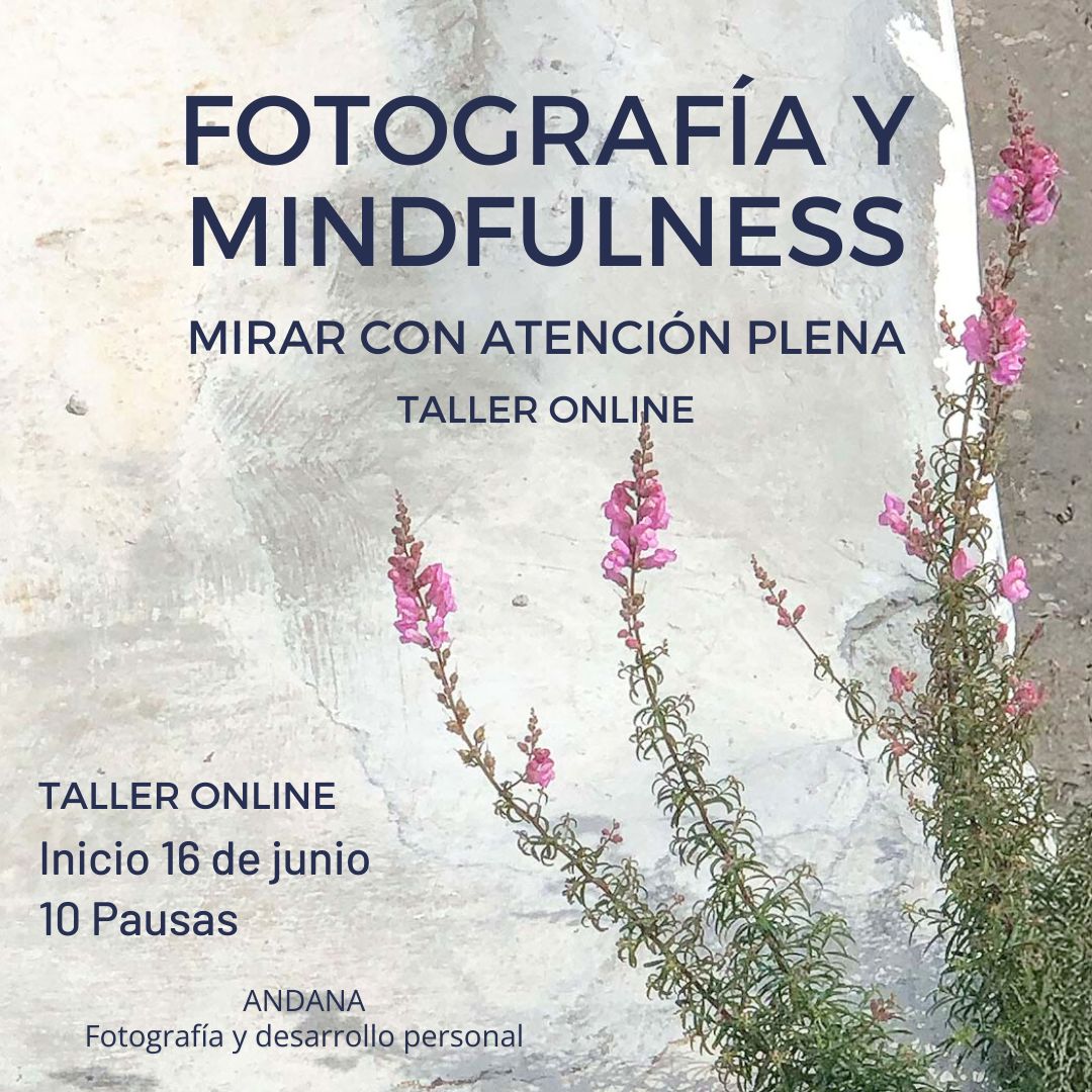 ANDANAfoto Facebook ad: Fotografía y mindfulness. Mirar con atención plena.