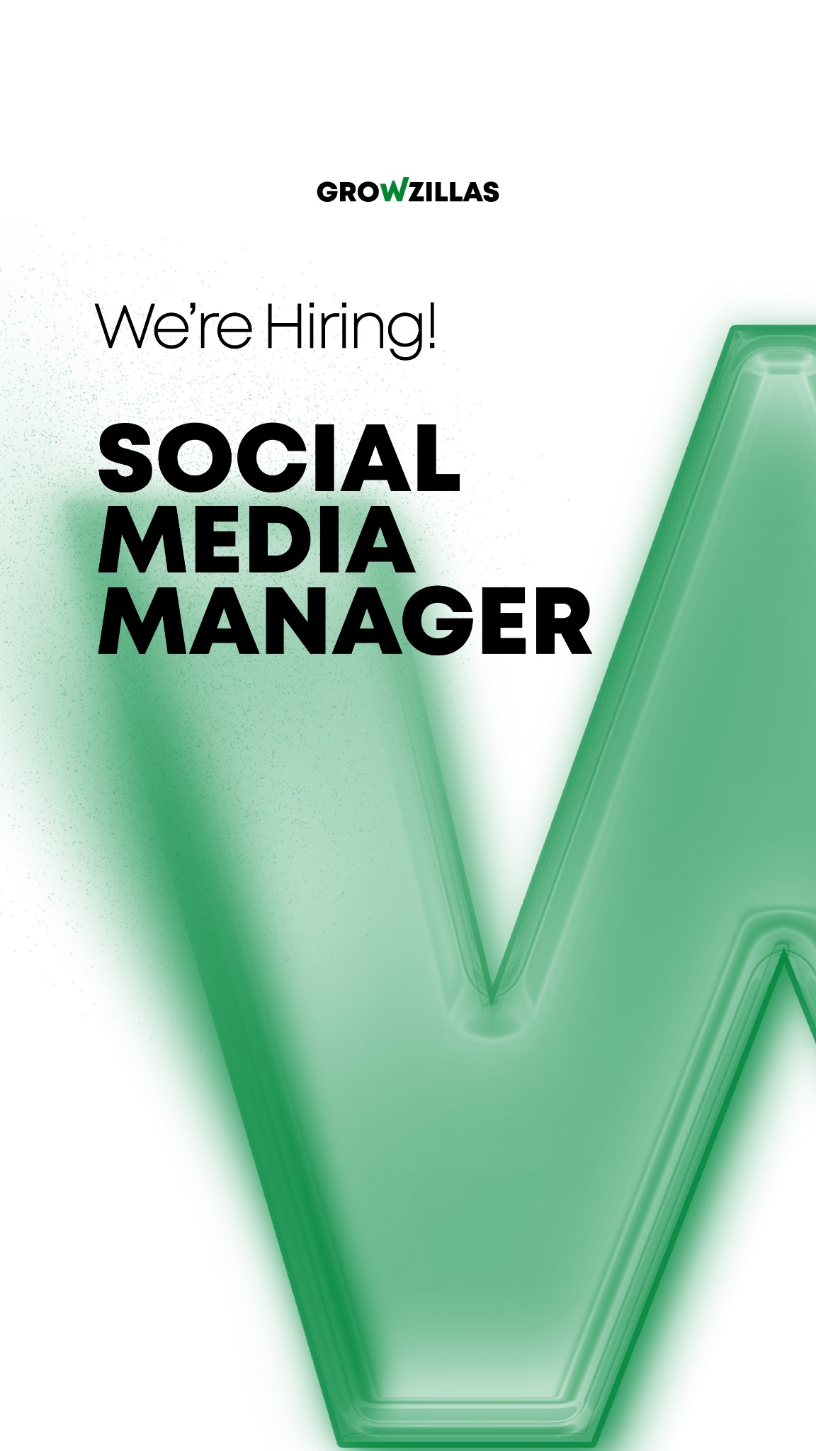 Growzillas Facebook ad: We’re on the lookout for a Social Media…