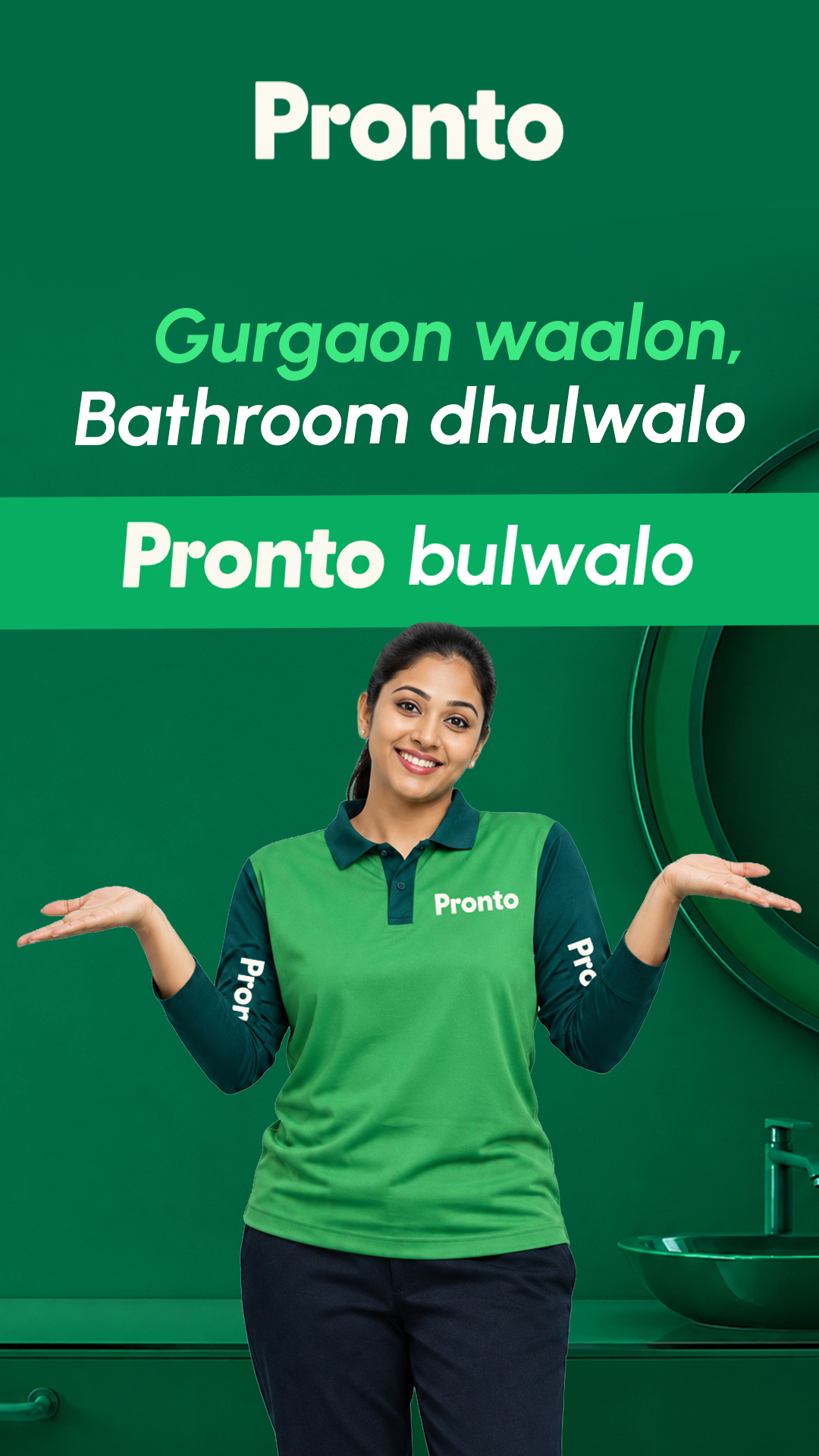 Pronto - India's 10 Minute Home Services App Facebook ad