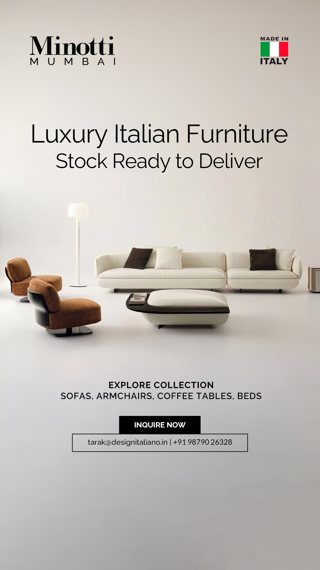 Minotti Mumbai Facebook ad from Jun 20, 2026
