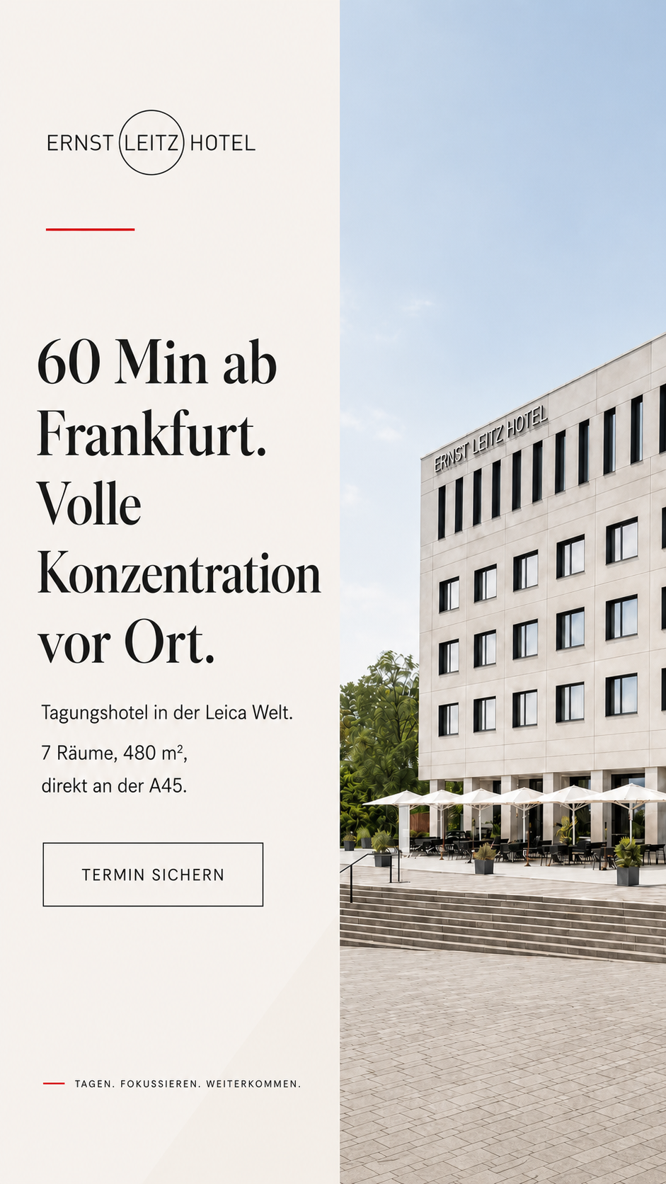 Ernst Leitz Hotel Facebook ad: Designhotel für Vertriebs- und Außendiensttagungen in der…