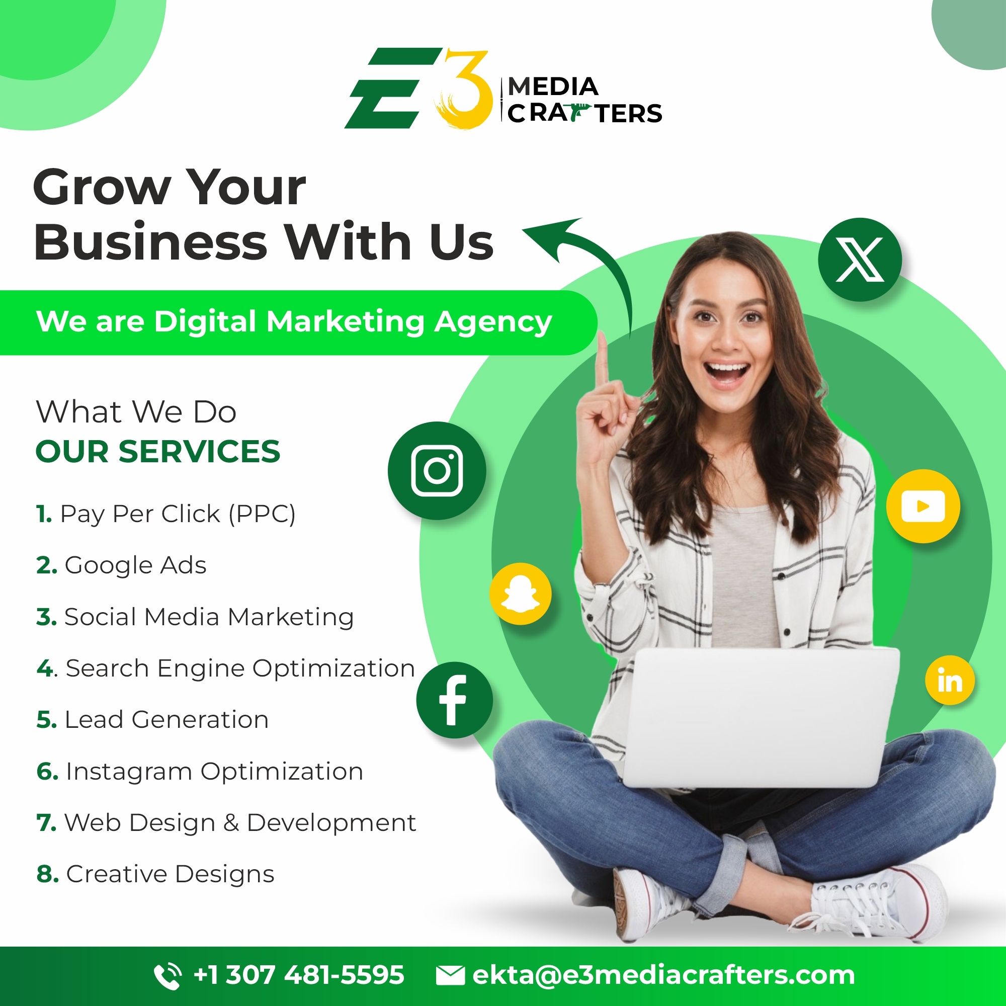 E3 Media Crafters Facebook ad: Boost Your Business with E3 Media Crafters, Your…