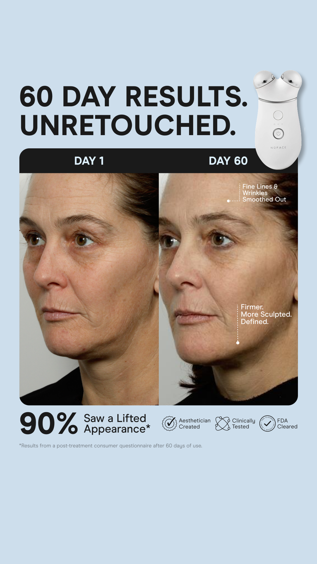 NuFACE Facebook ad