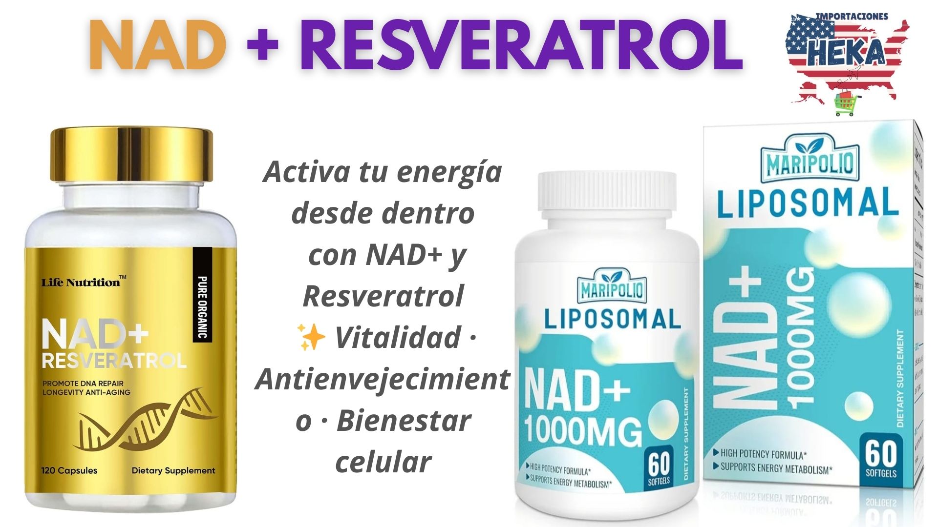 Importaciones HEKA Facebook ad: Cuida lo que más importa: tu salud y…