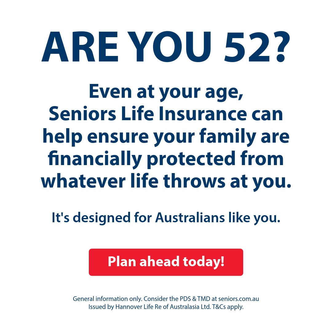 Australian Seniors Insurance Agency Facebook ad