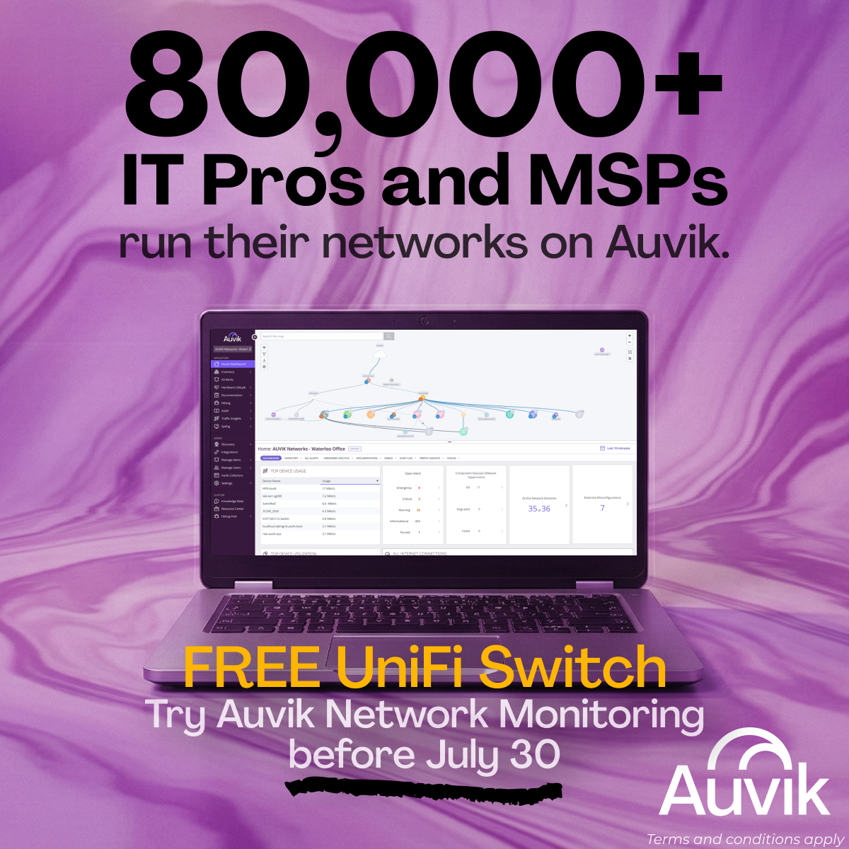 Auvik Networks Inc. Facebook ad