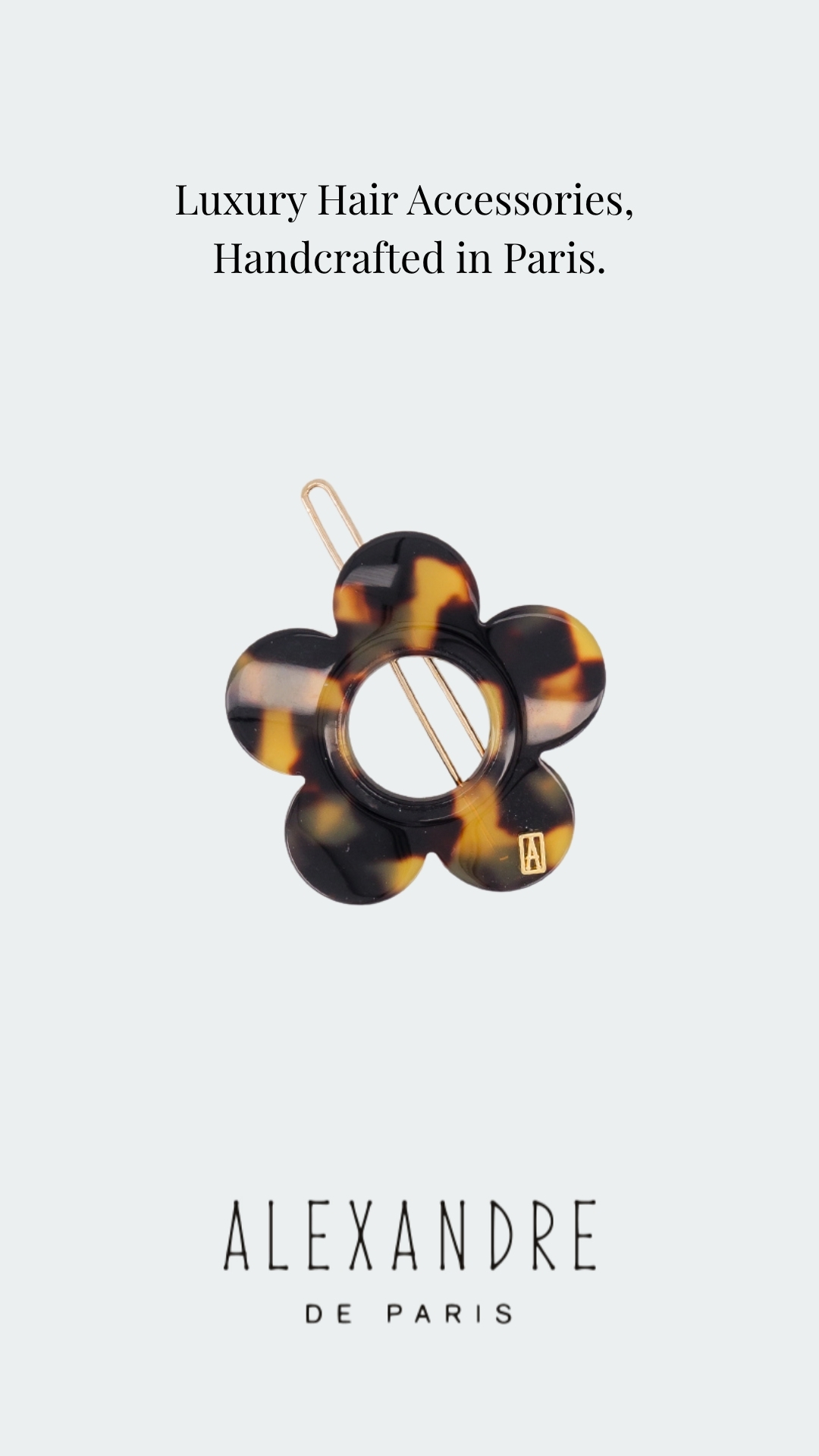 Transatlantic Jewels Facebook ad: Saint Paul Acetate Side Barette