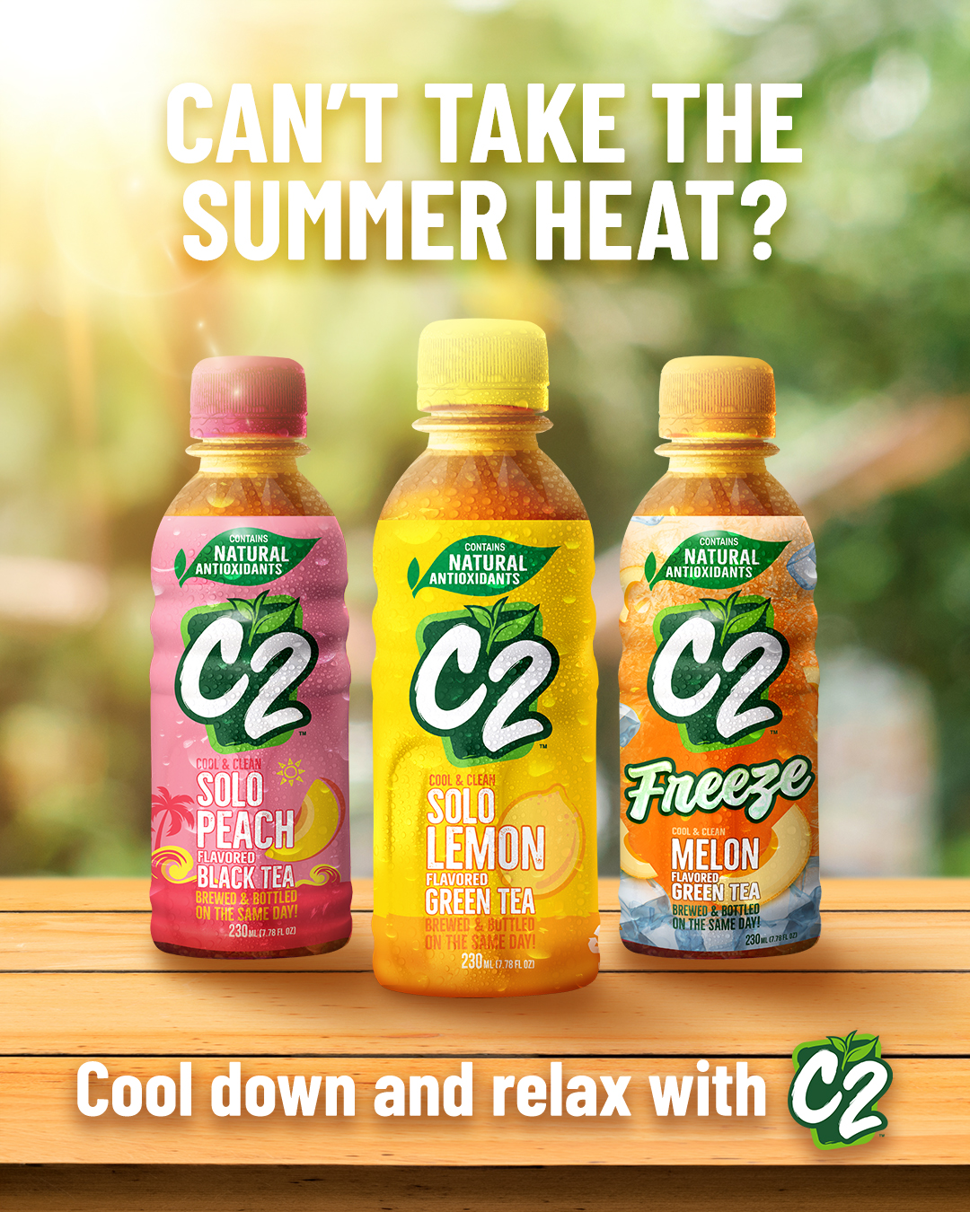C2 Cool and Clean Facebook ad: Summer's too hot to handle?