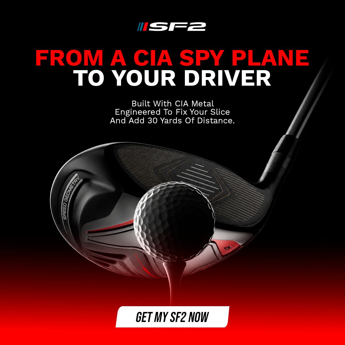 Performance Golf Facebook ad