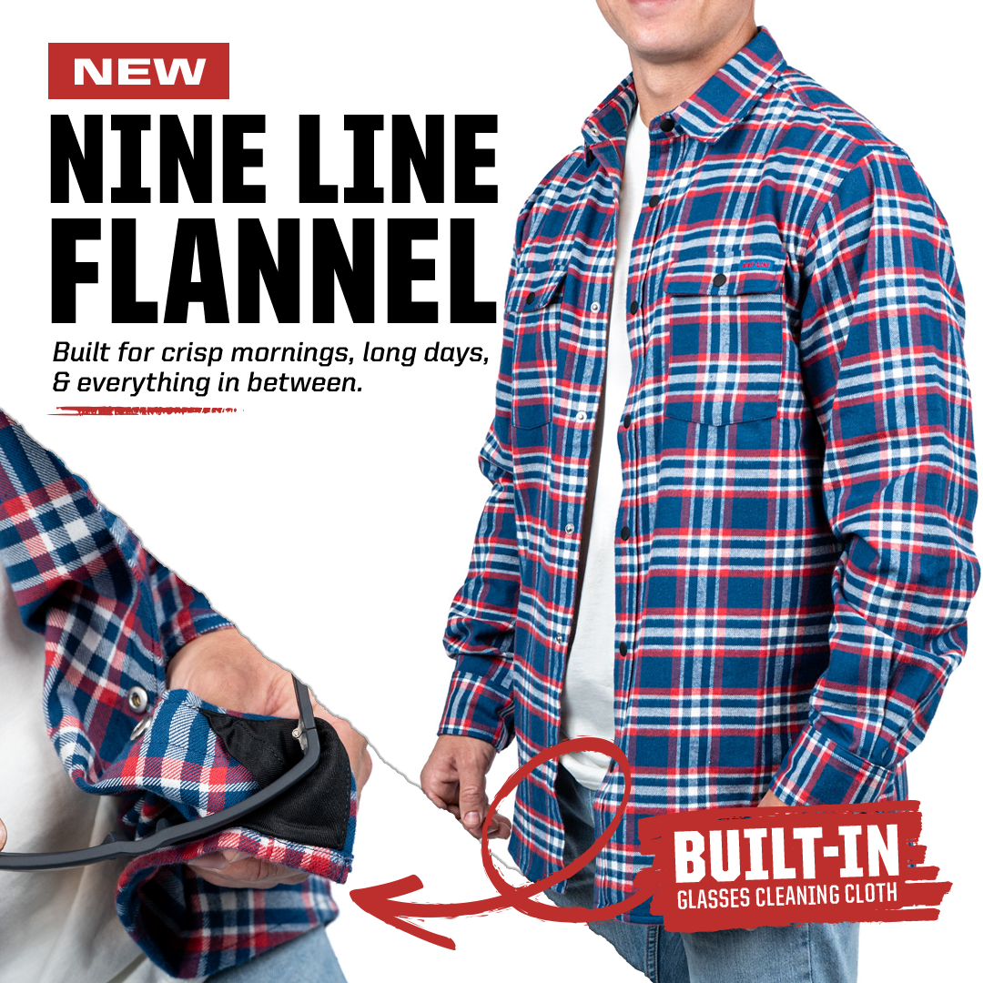 Nine Line Apparel Facebook ad: Not Your Average Flannel