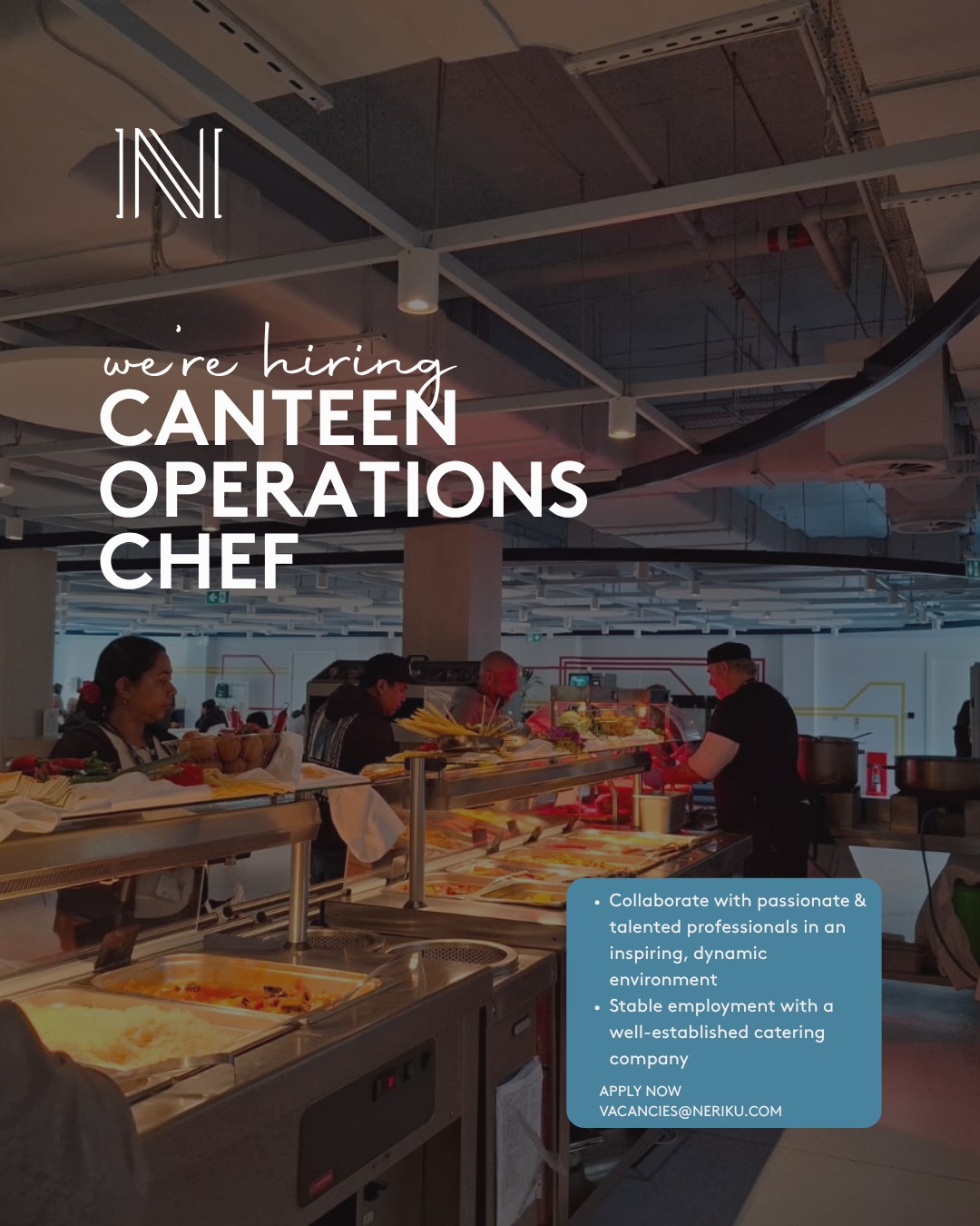 Neriku Catering Facebook ad: We are Hiring!