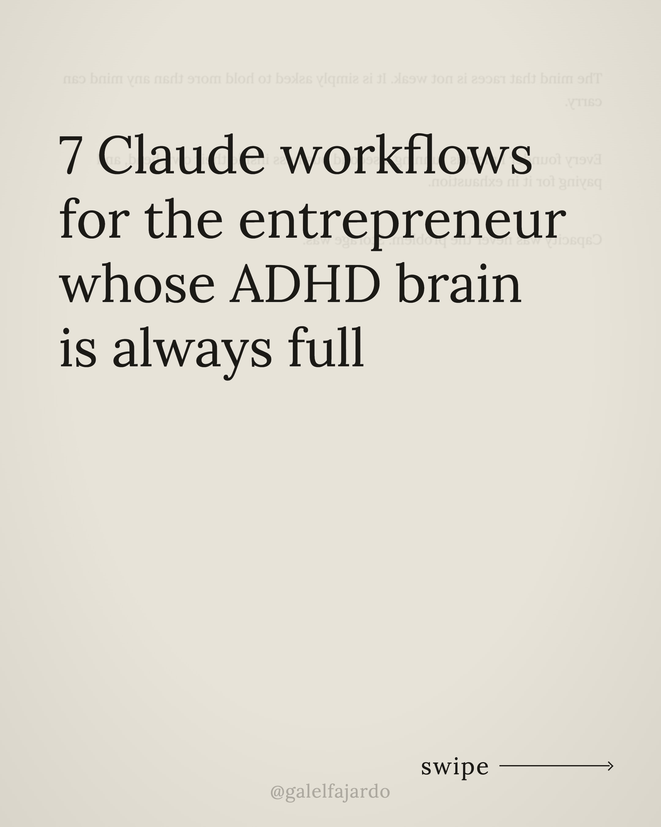 Galel Fajardo Facebook ad: I don’t use AI to do more.