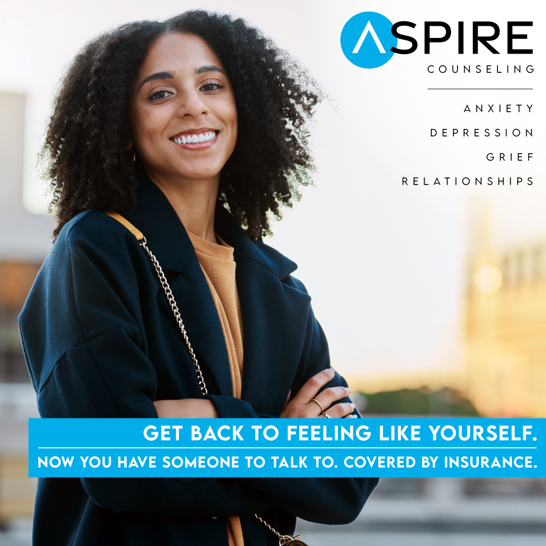 Aspire Counseling Facebook ad: Get Back To Feeling Like Yourself
