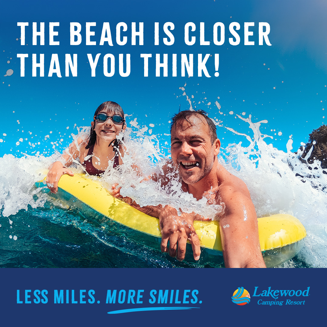 Lakewood Camping Resort Facebook ad: Book Your Stay!