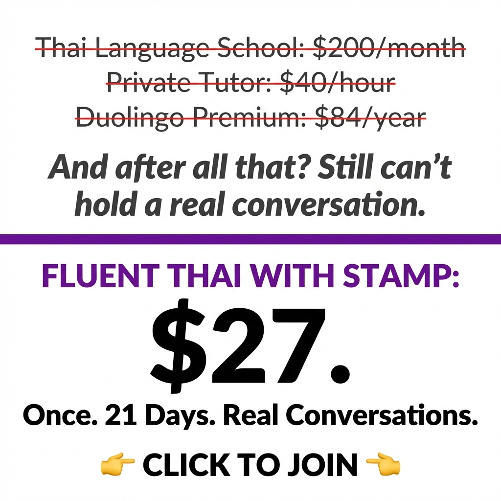 Fluent Thai With Stamp Facebook ad: Yes! I Want To Confidently Speak Thai