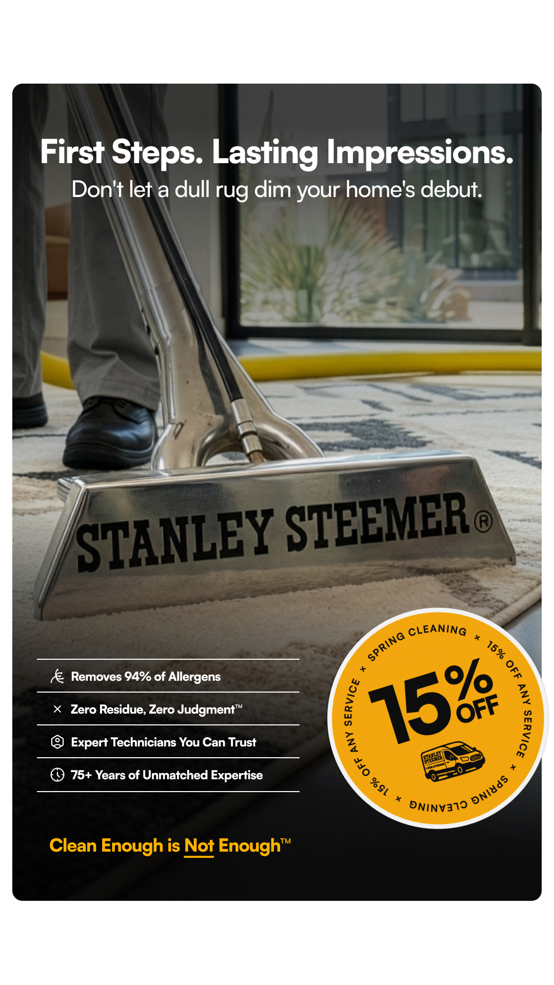 Stanley Steemer Facebook ad