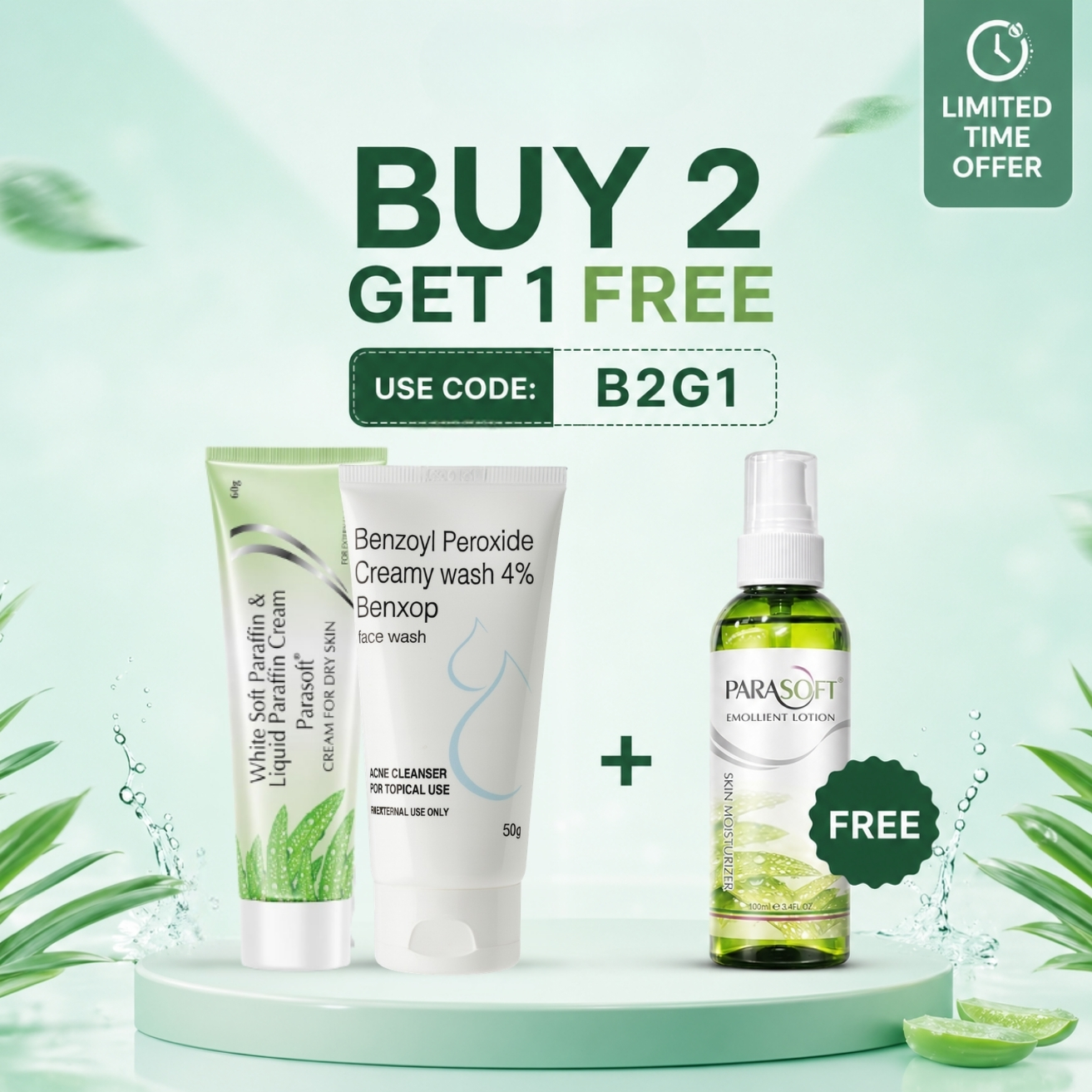 Shoprythm Facebook ad: Get 1 Product FREE, Shoprythm B2G1 Offer!