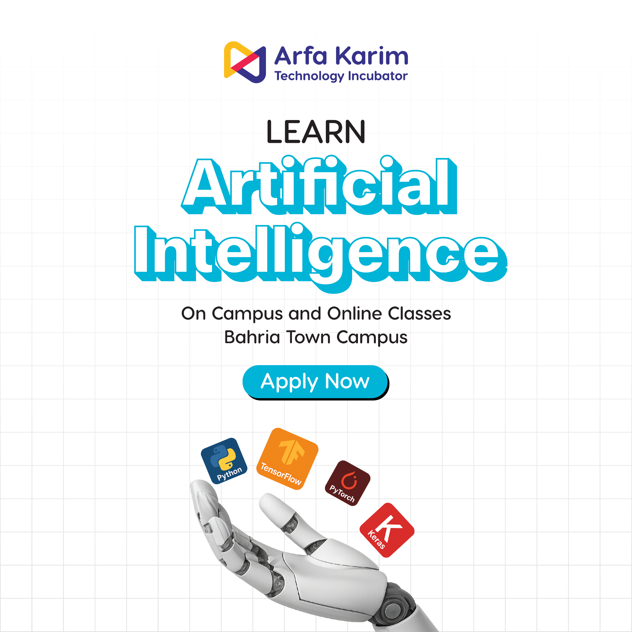 Arfa Karim Technology Incubator Facebook ad