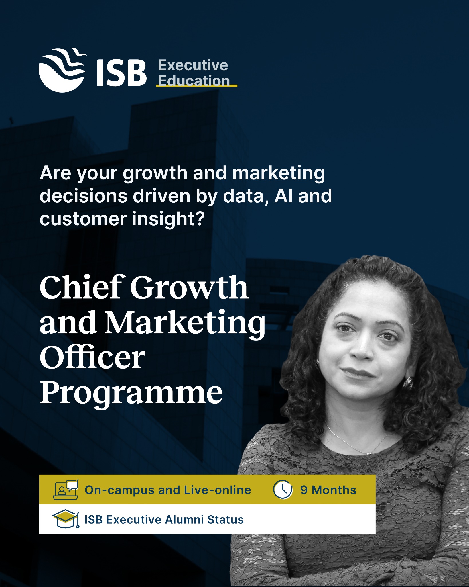 ISB Executive Education Facebook ad