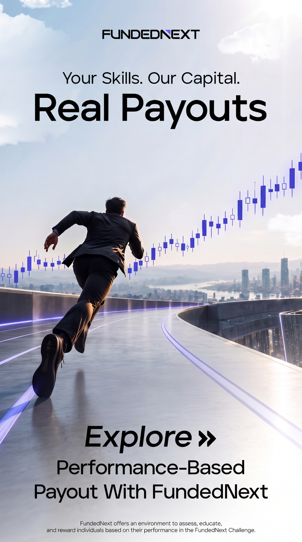 FundedNext Facebook ad: See what's possible with prop trading