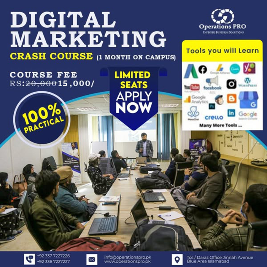 Operations PRO Digital Marketing Agency Facebook ad: Physical Classes - 4.9 (395)