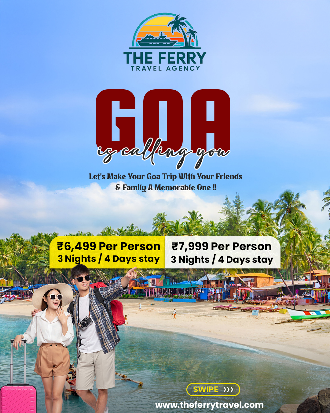 Ferry Travel Agency Facebook ad