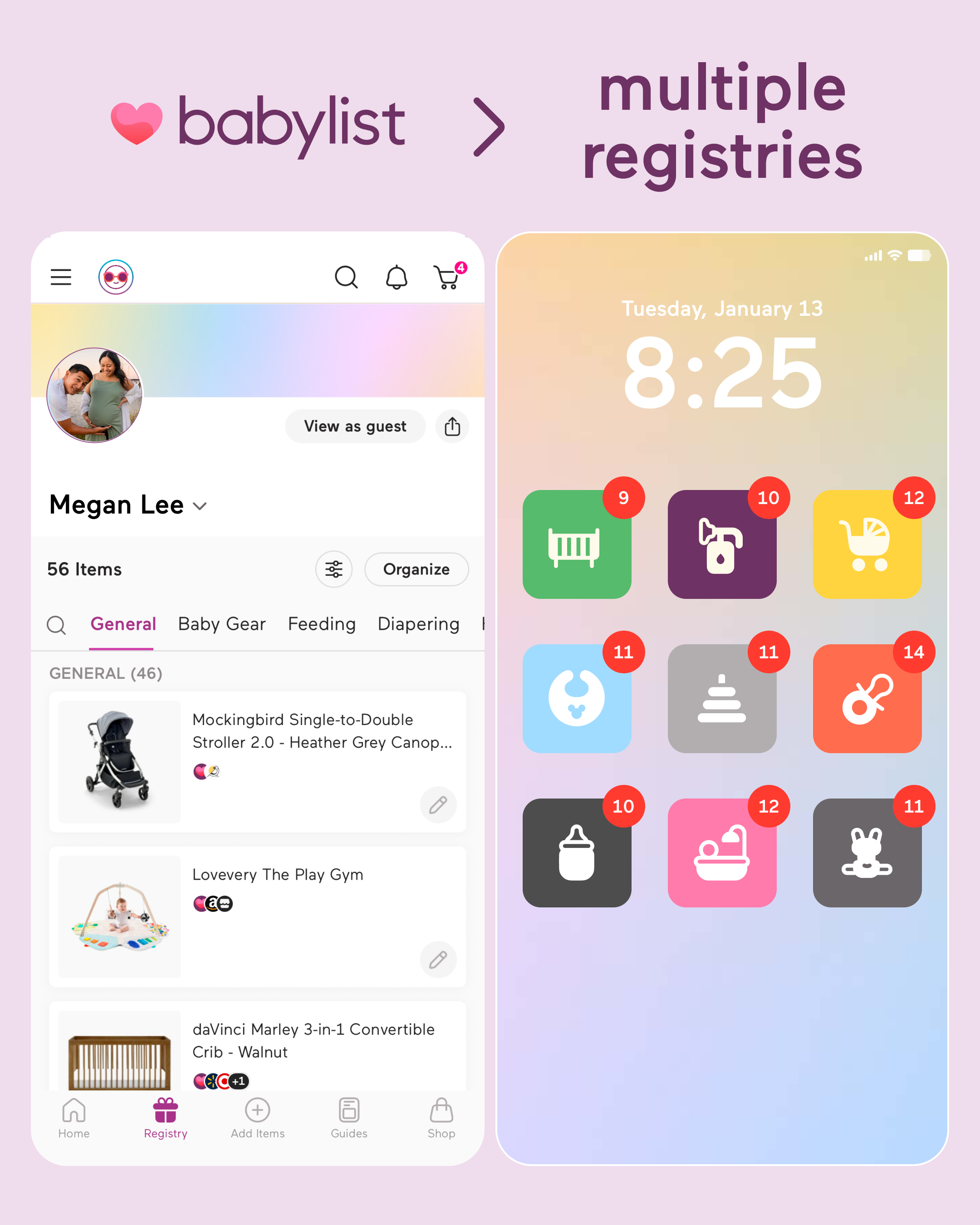 Babylist Facebook ad