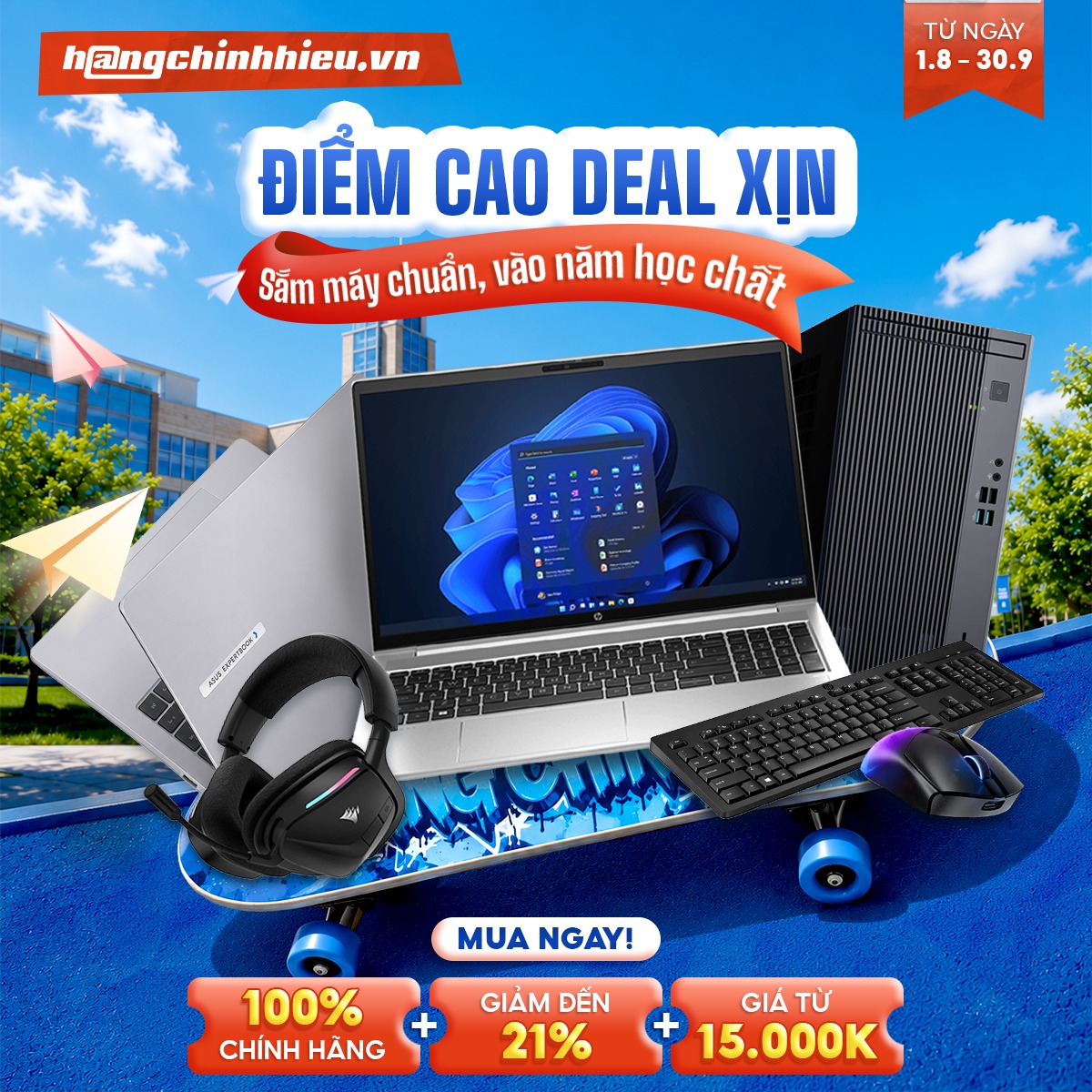 Hàng Chính Hiệu - Hangchinhhieu.vn Facebook ad: ĐIỂM THI CÀNG CAO - ĐỔI DEAL CÀNG…