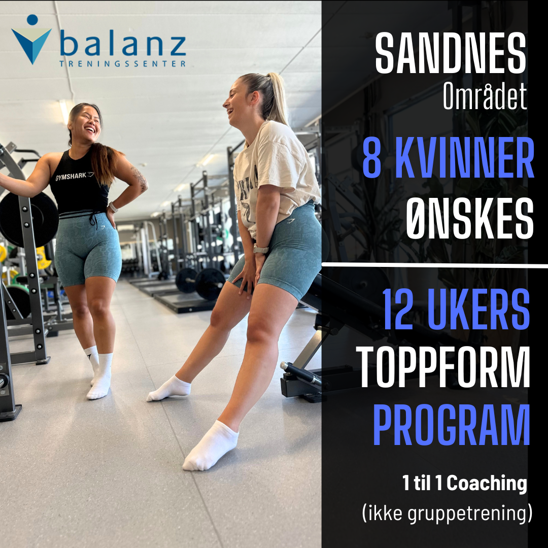 Balanz treningssenter Facebook ad: 12-Ukers Toppform Kampanje