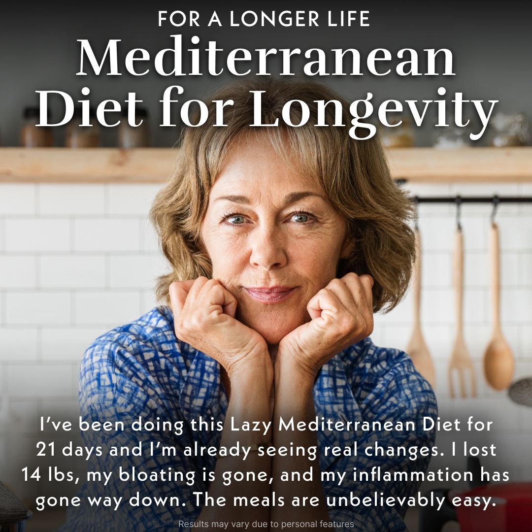Mediterranean Diet for Beginners Facebook ad: It Only Takes 2 Weeks to Make a Difference
